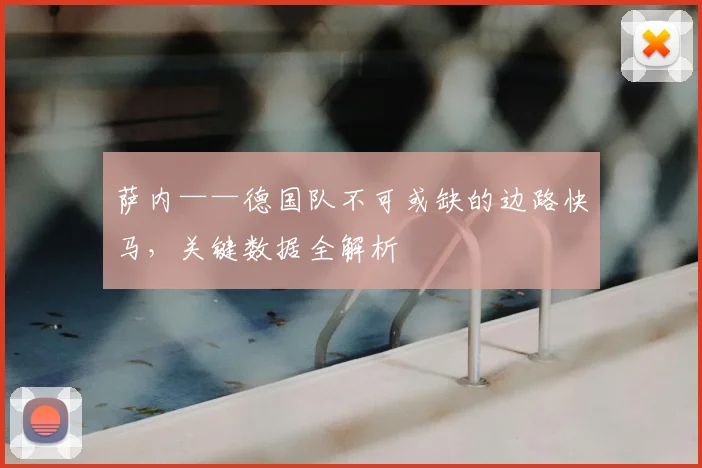 萨内——德国队不可或缺的边路快马,关键数据全解析
